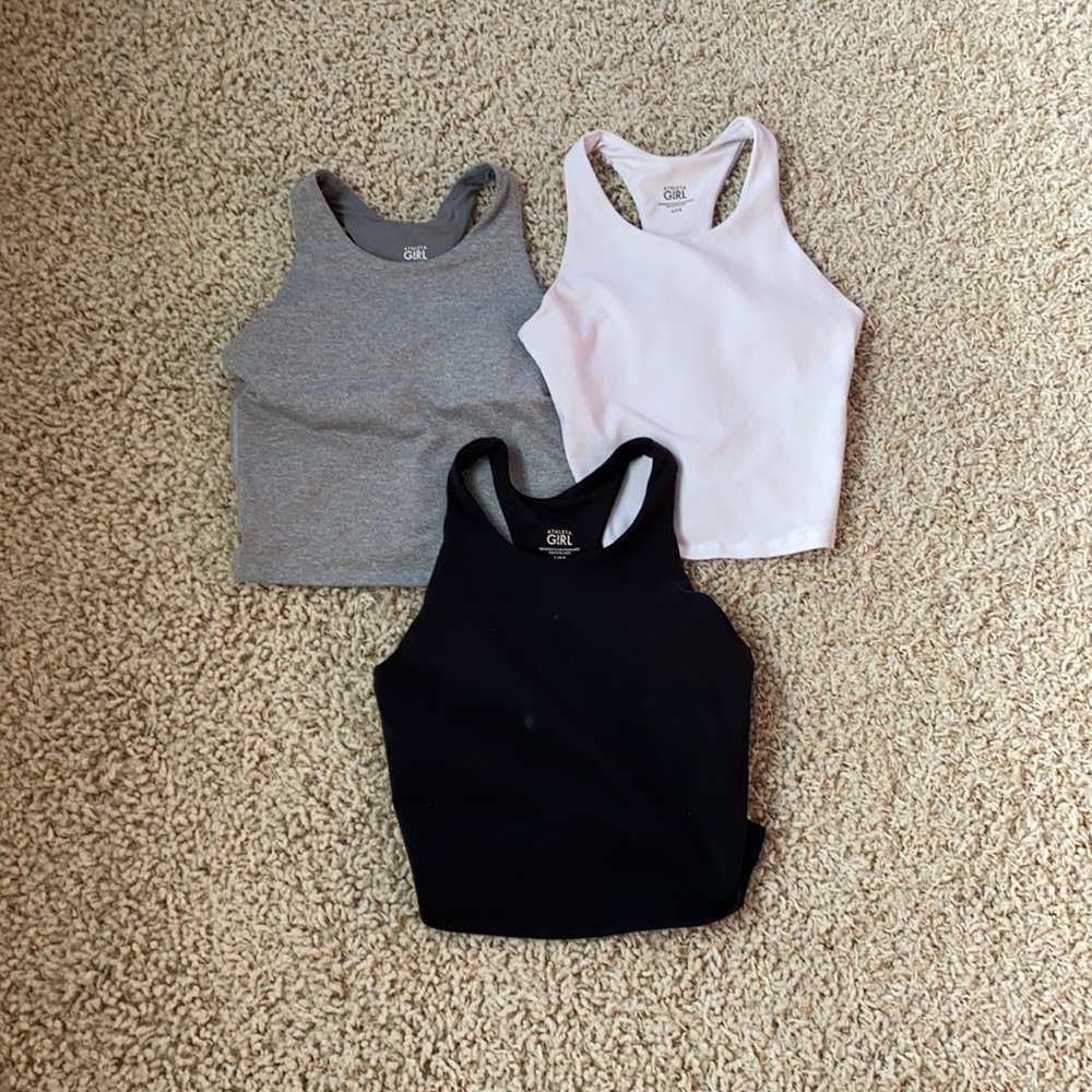 Athlete girl 3 tank tops